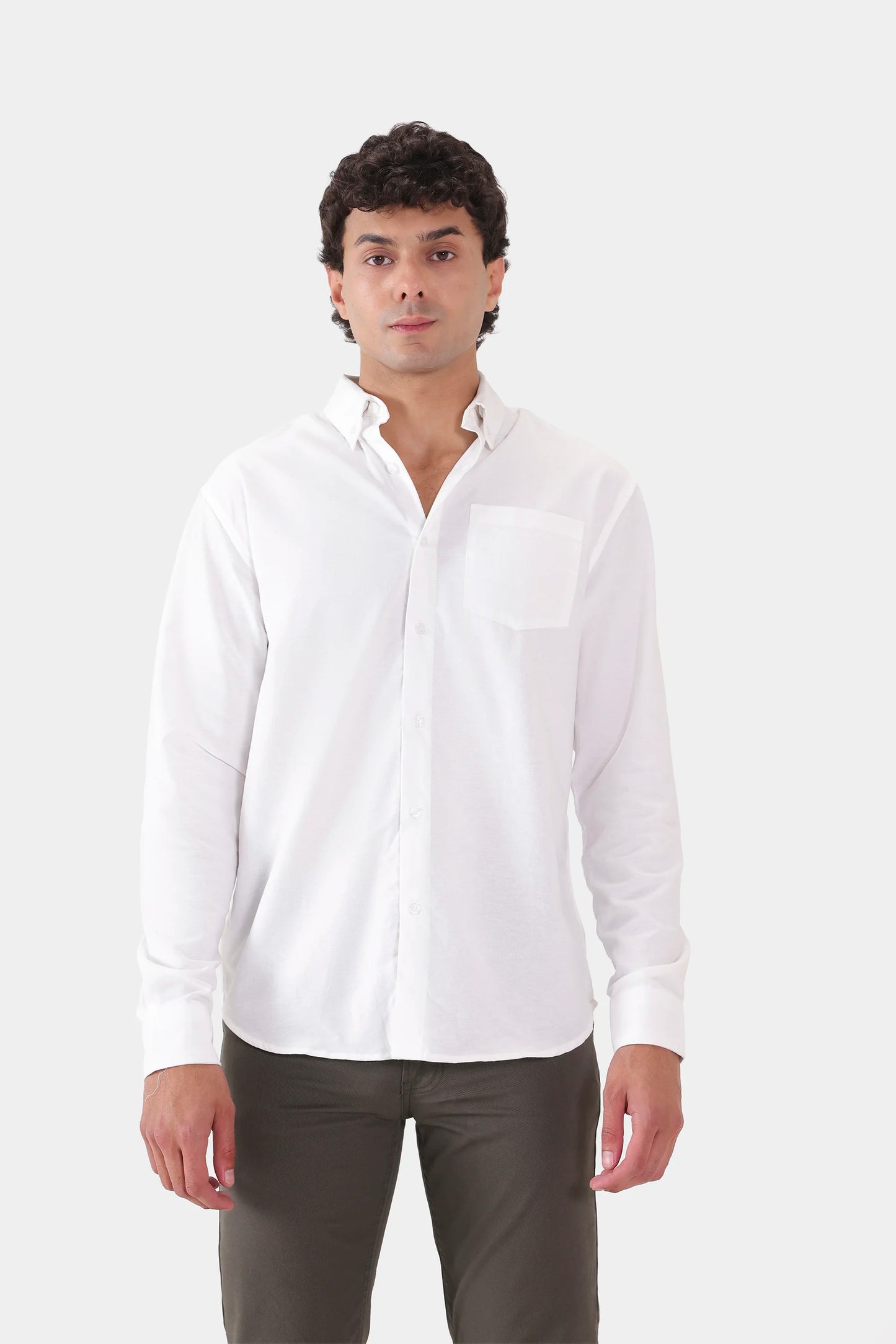 Chambray Button-Down Shirt - Cougar Clothing