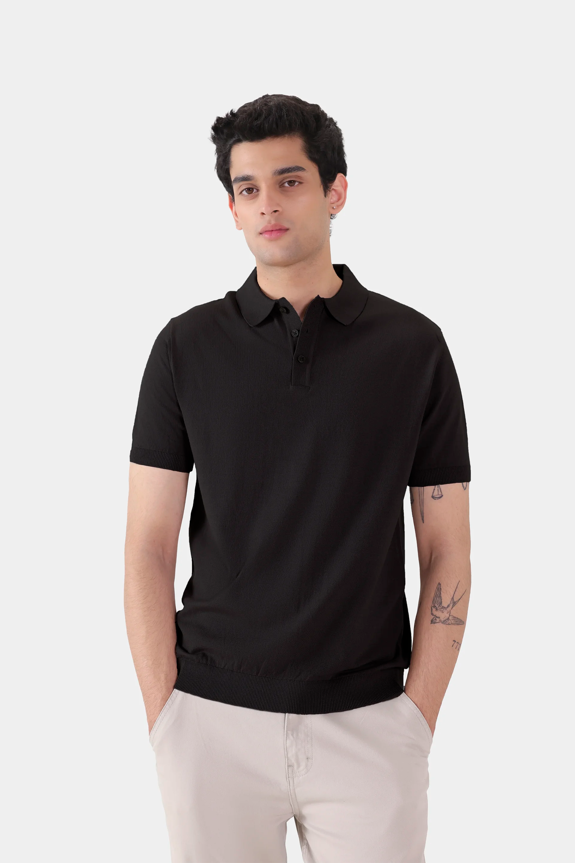 Fine-Knit Polo - Cougar Clothing