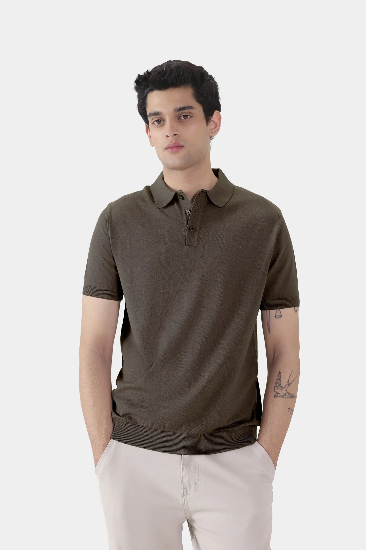 Fine-Knit Polo - Cougar Clothing
