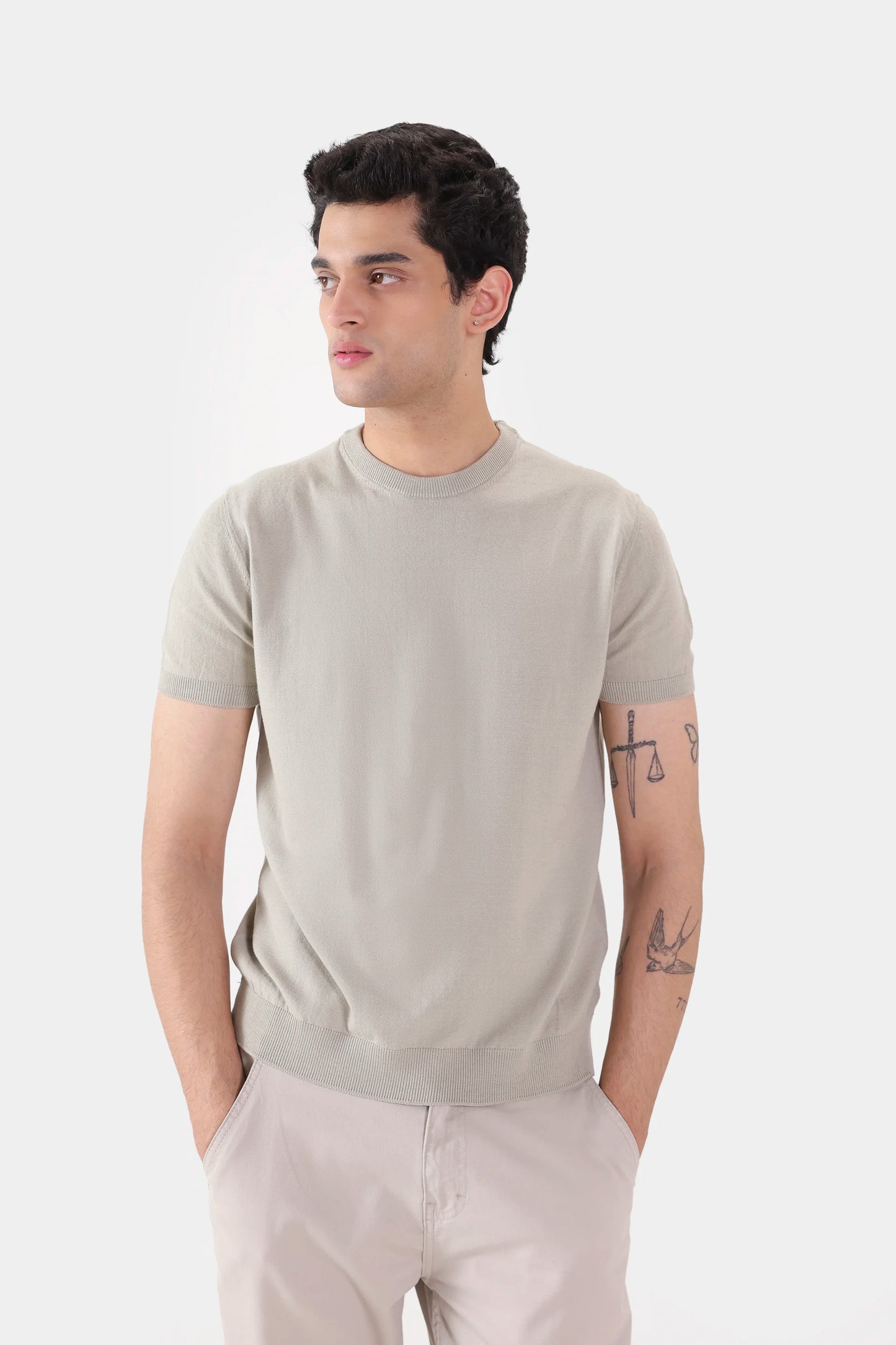 Fine-Knit T-Shirt - Cougar Clothing