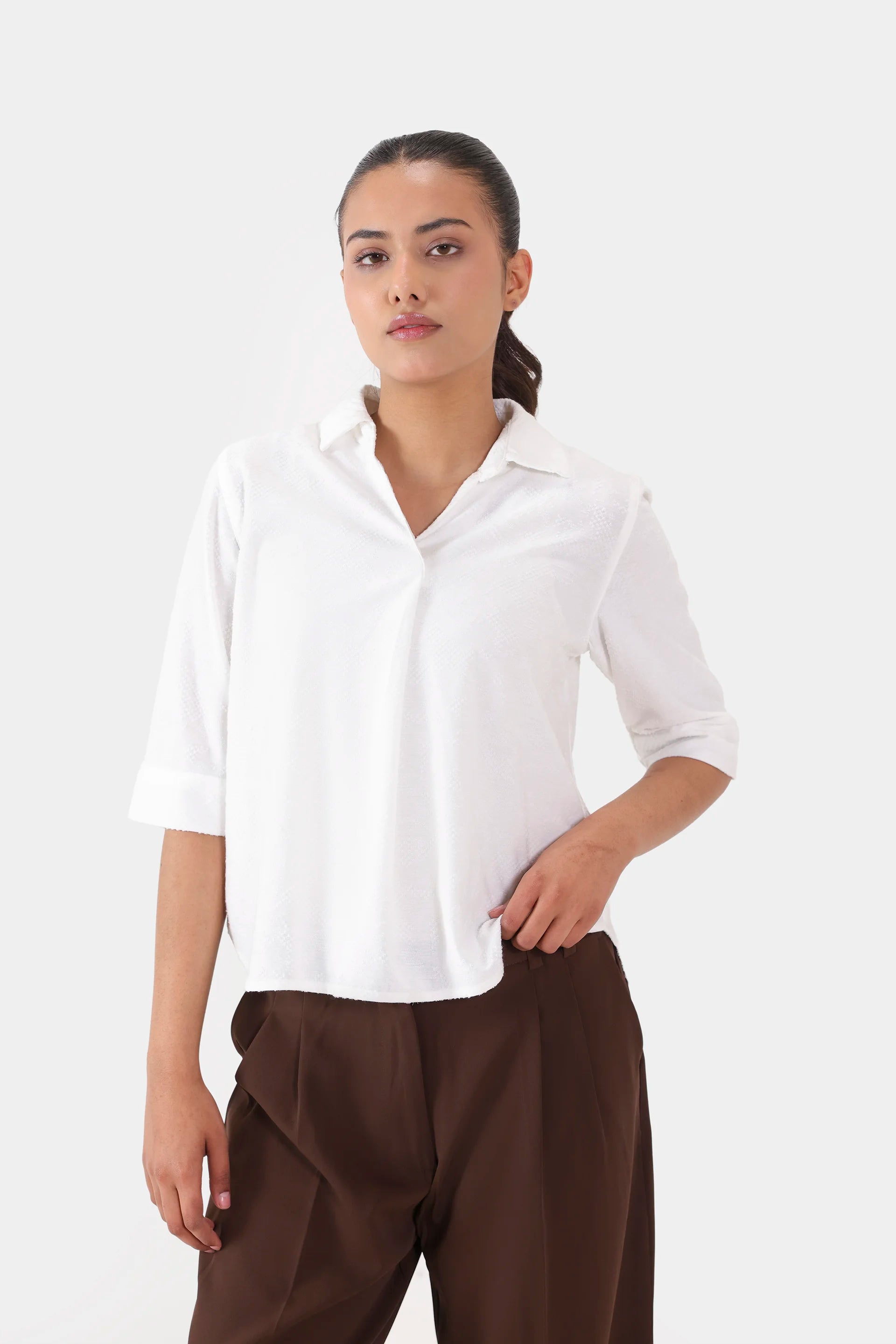 Self Embossed Top - Cougar Clothing
