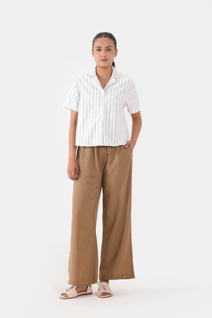 Striped Resort Collar Shirt - Cougar Clothing