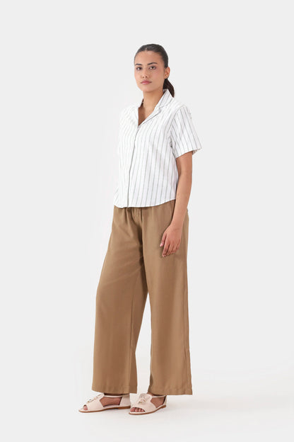 Striped Resort Collar Shirt - Cougar Clothing