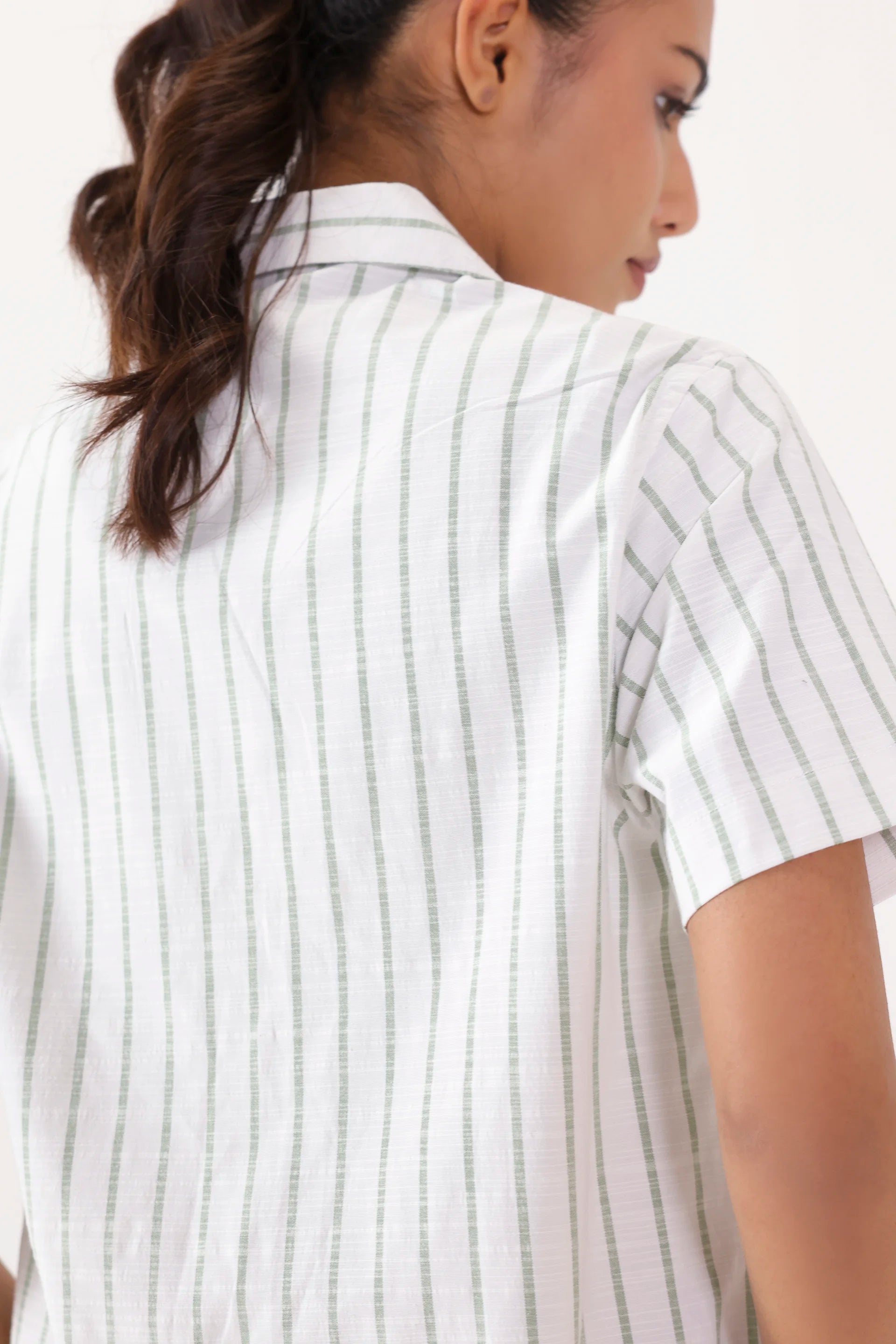Striped Resort Collar Shirt - Cougar Clothing