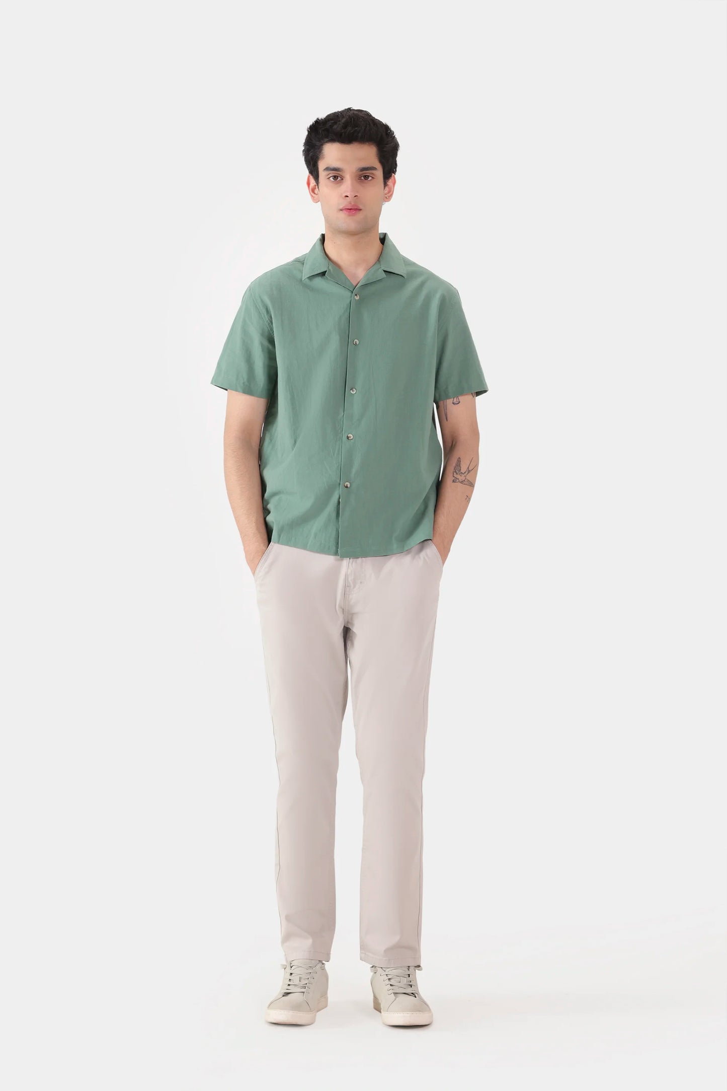 Linen Blend Shirt - Cougar Clothing