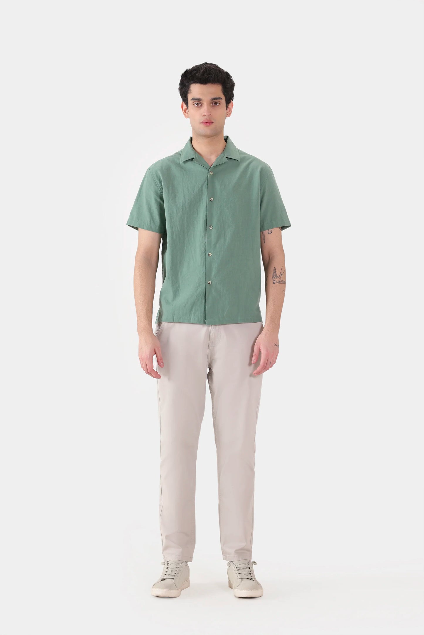 Linen Blend Shirt - Cougar Clothing