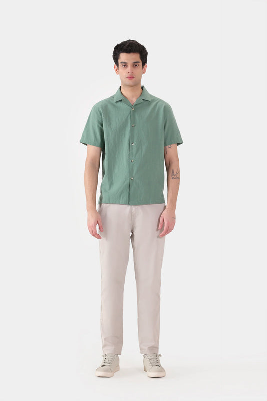 Linen Blend Shirt - Cougar Clothing