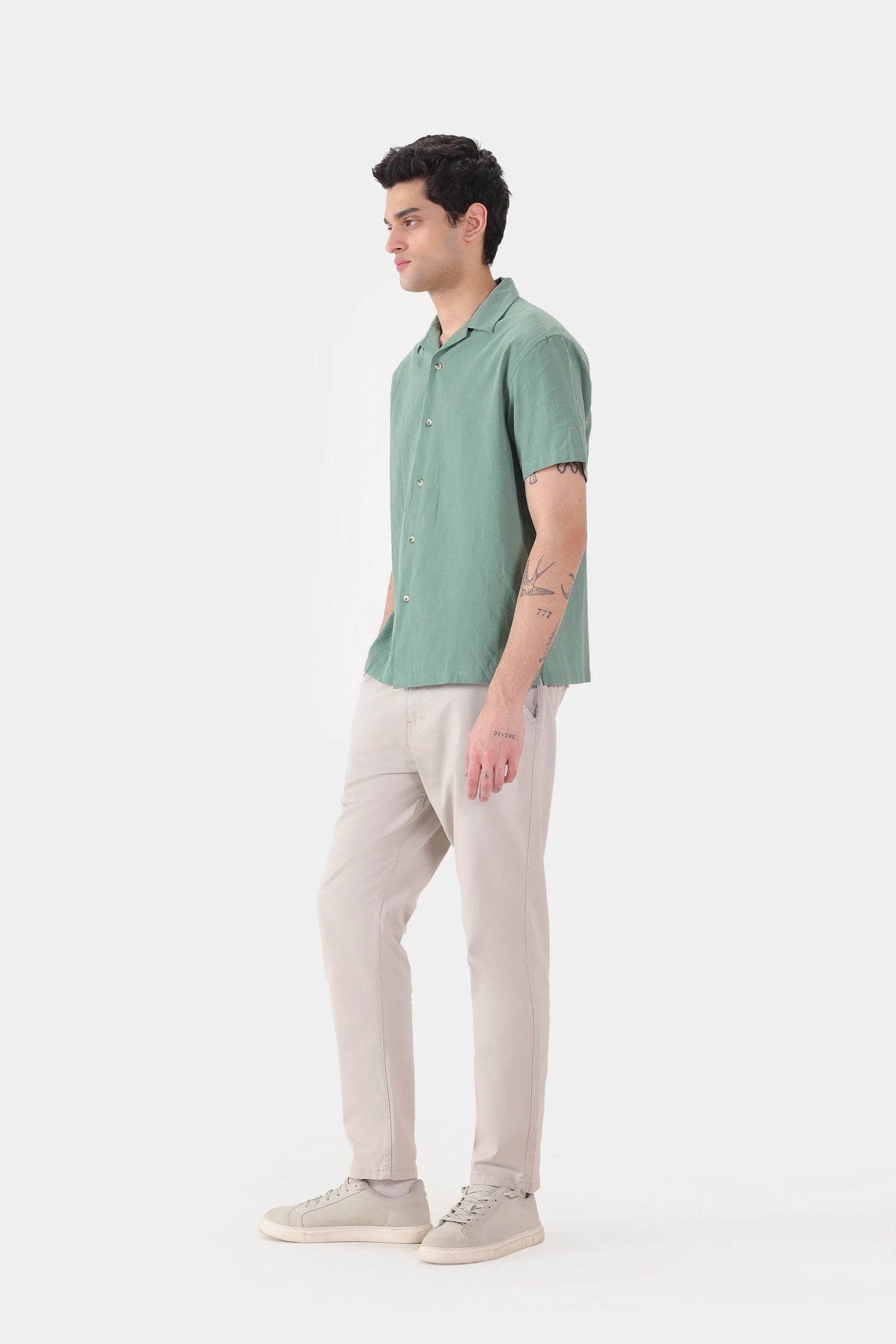 Linen Blend Shirt - Cougar Clothing