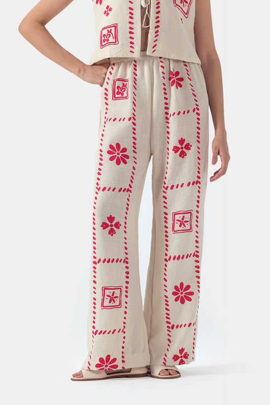 Wide Leg Pleated Trousers - Cougar Clothing