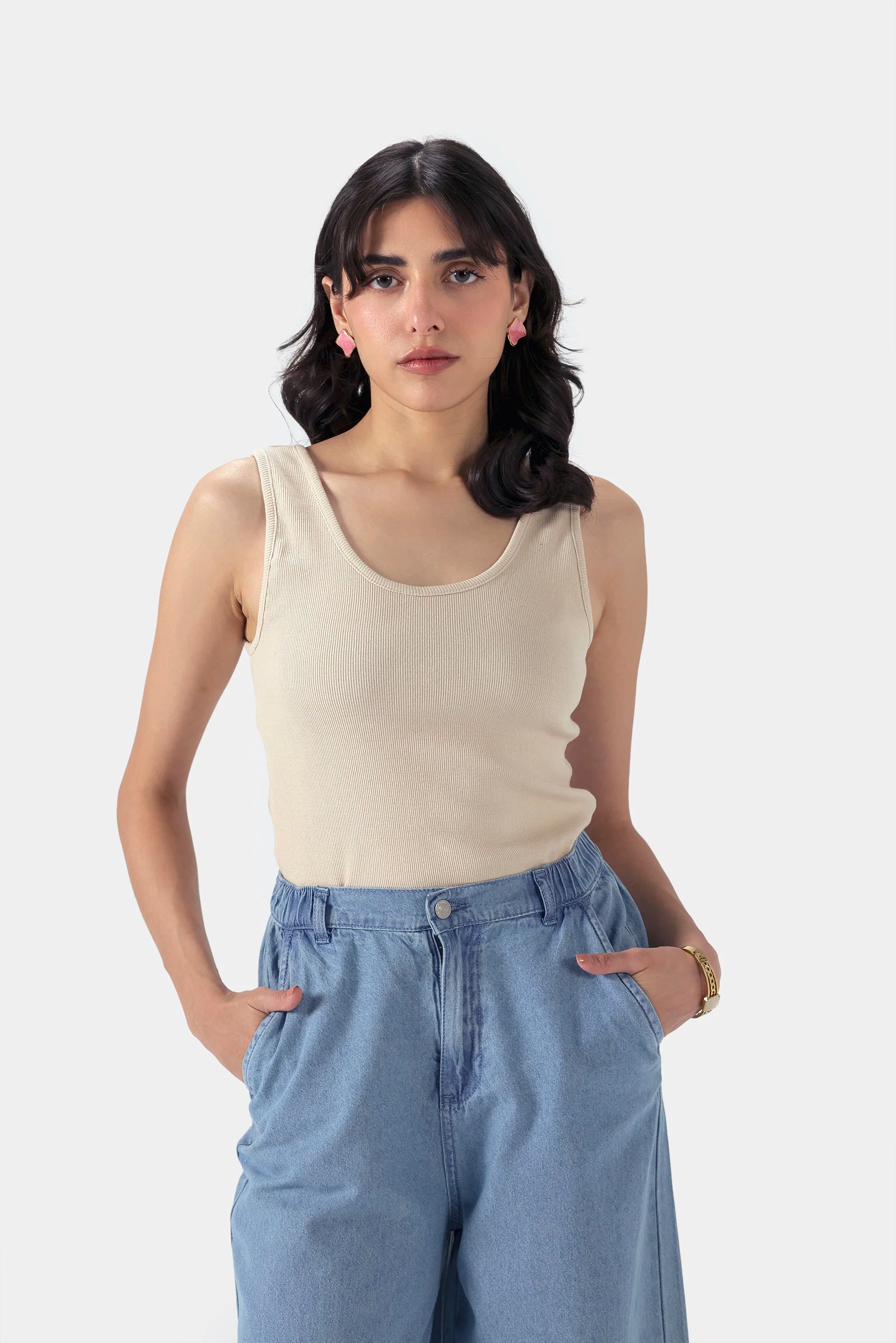 Scoop Neck Tank Top - Cougar Clothing