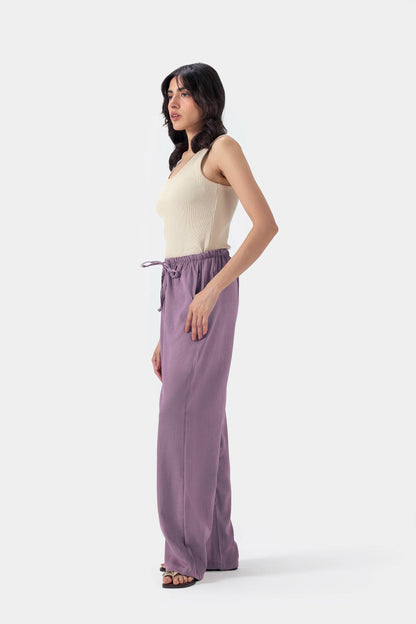 Textured Drawstring Trousers - Cougar Clothing