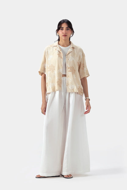Schiffli Embroidered Resort Shirt - Cougar Clothing