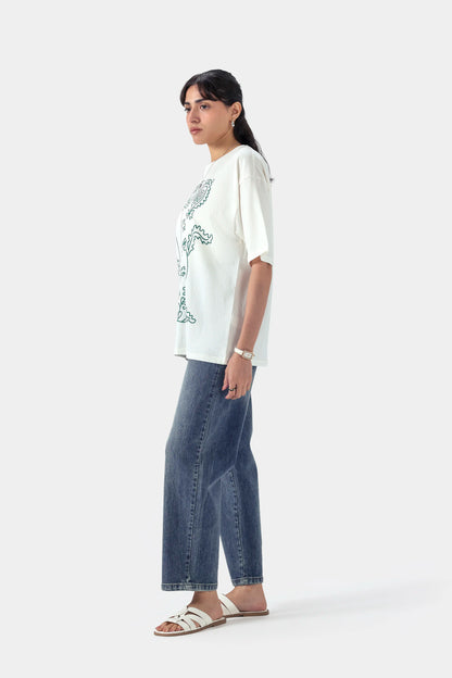 Floral Printed Jersey T-Shirt - Cougar Clothing