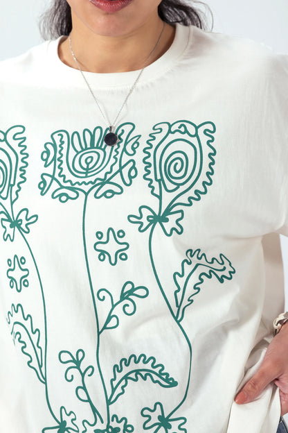 Floral Printed Jersey T-Shirt - Cougar Clothing