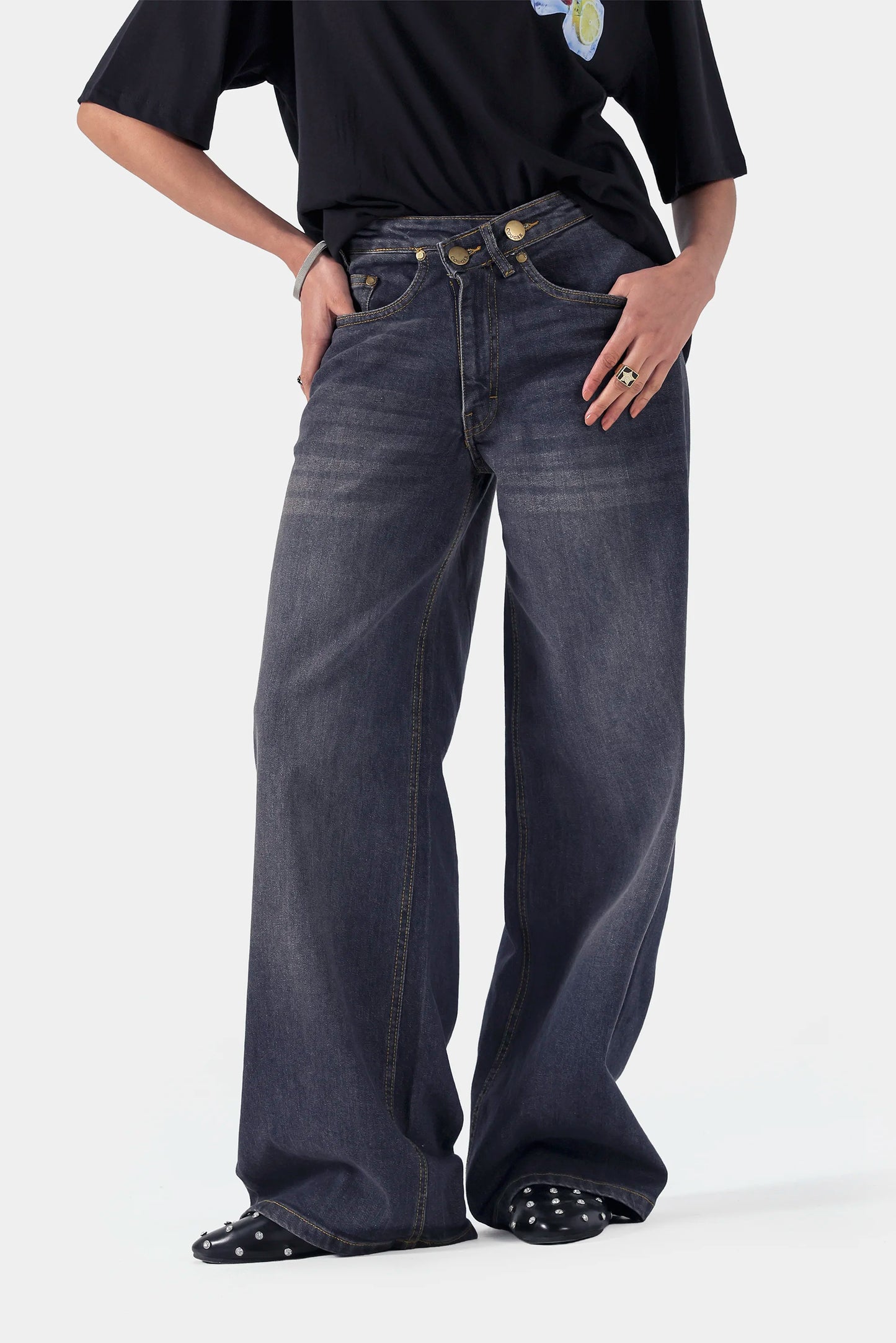 Wide Leg Jeans - Cougar Clothing