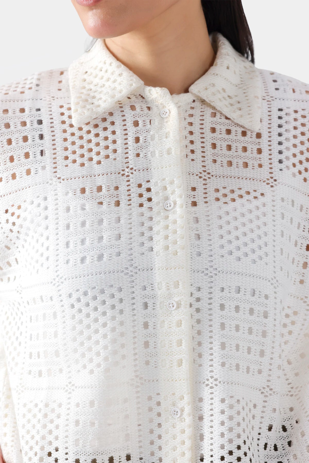 Textured Net Shirt - Cougar Clothing