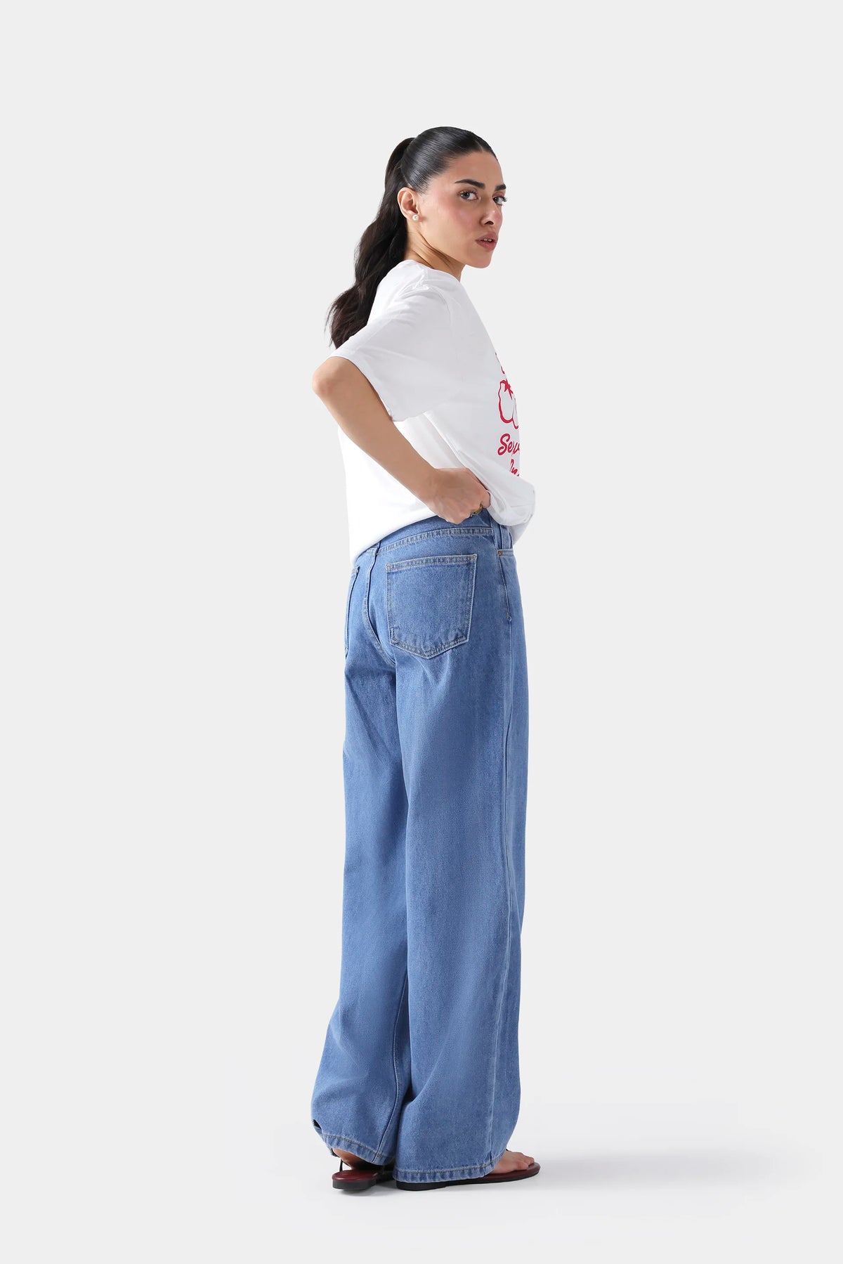 Wide Leg Jeans - Cougar Clothing