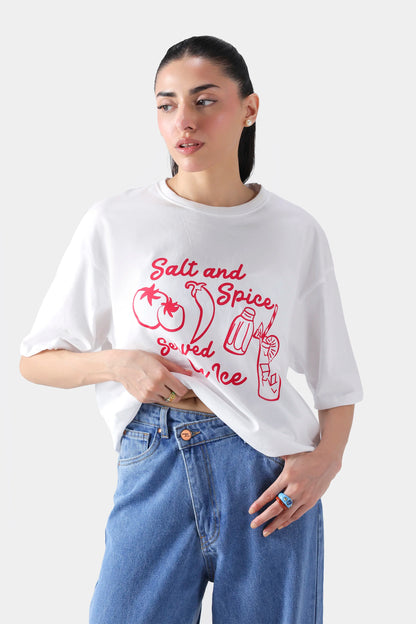 Salt and Spicy Graphic Tee - Cougar Clothing