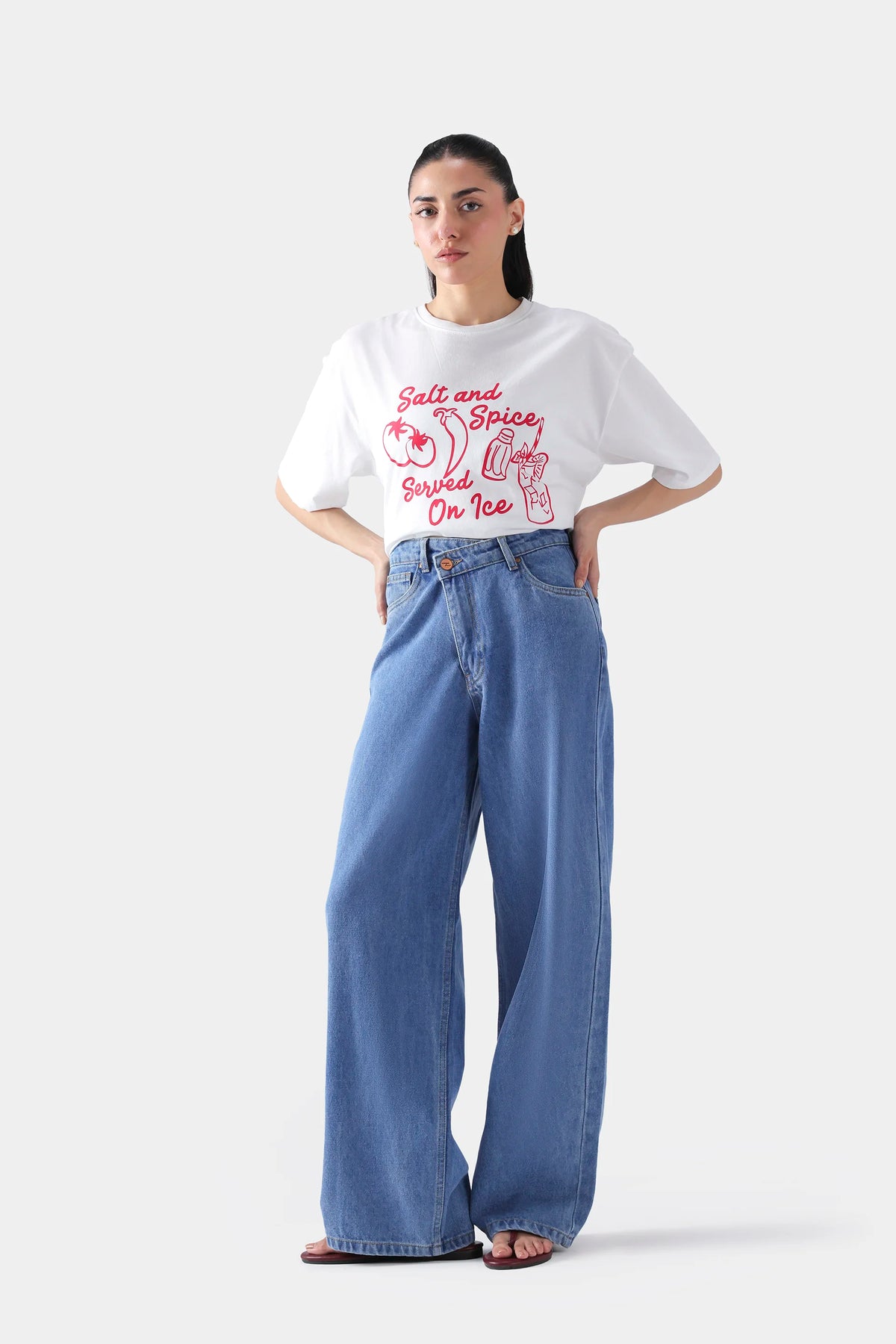 Wide Leg Jeans - Cougar Clothing