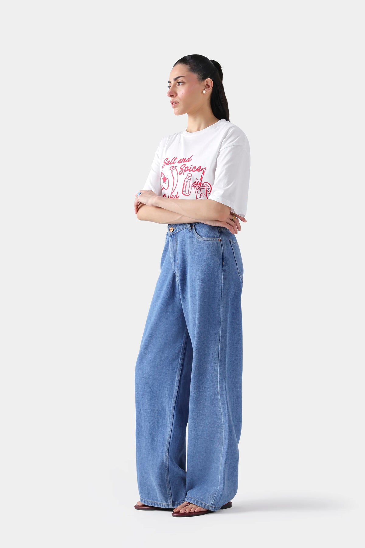 Wide Leg Jeans - Cougar Clothing