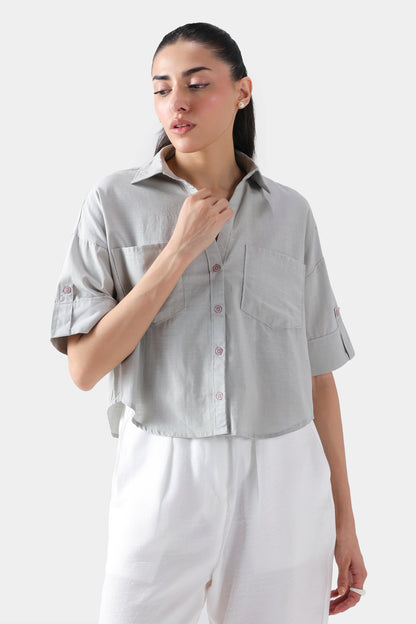 Shirt With Patch Pockets - Cougar Clothing