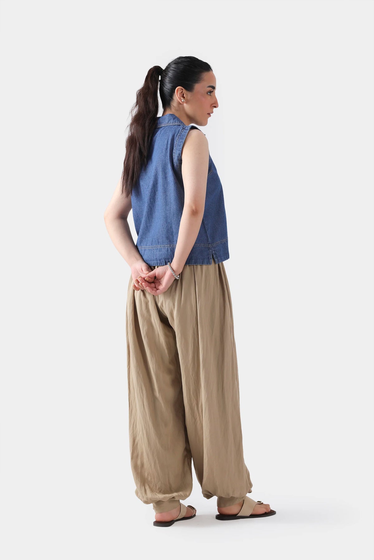Sleeveless Denim Top - Cougar Clothing