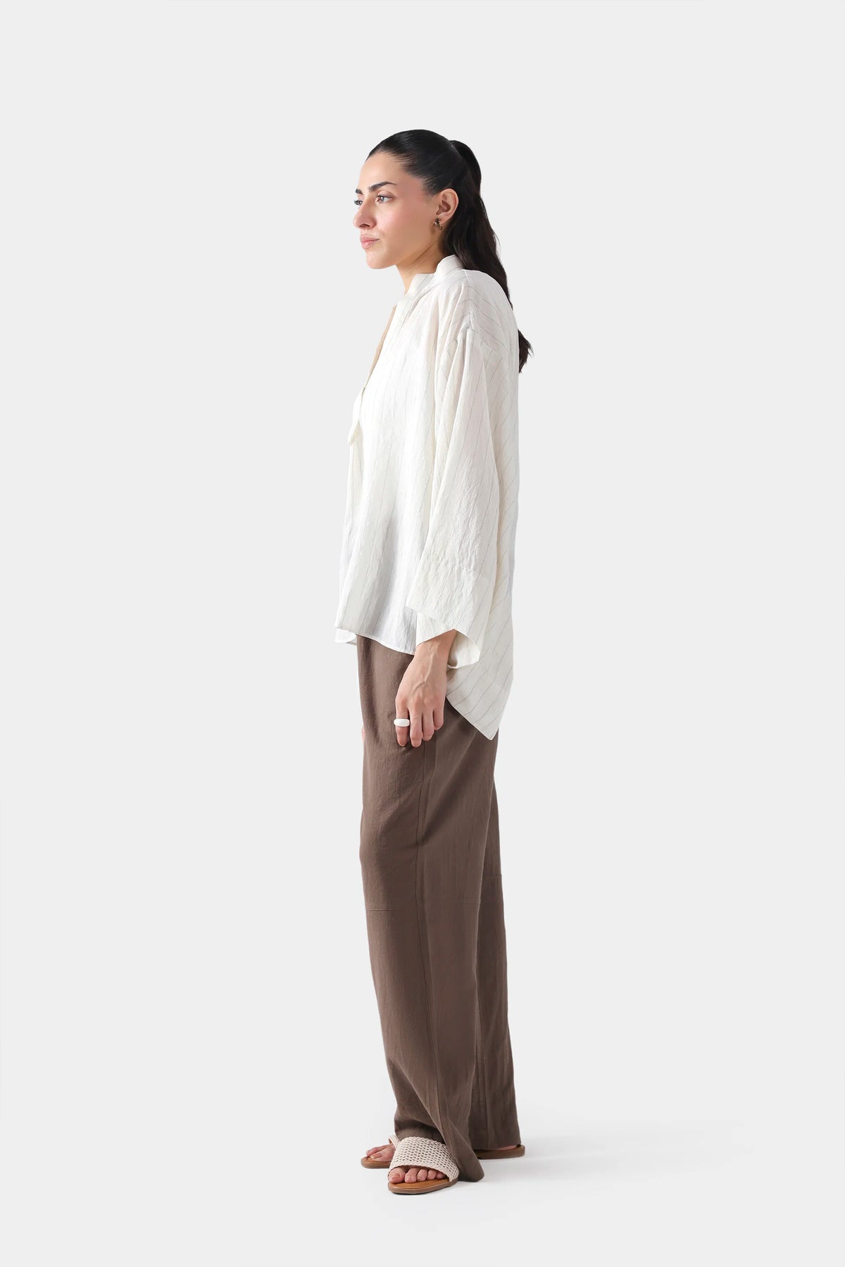 Pin Striped Kimono - Cougar Clothing