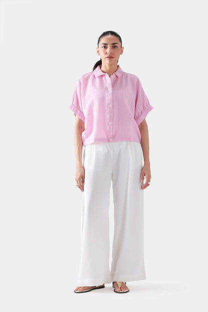 Kimono Shirt With Elasticated Sleeves - Cougar Clothing