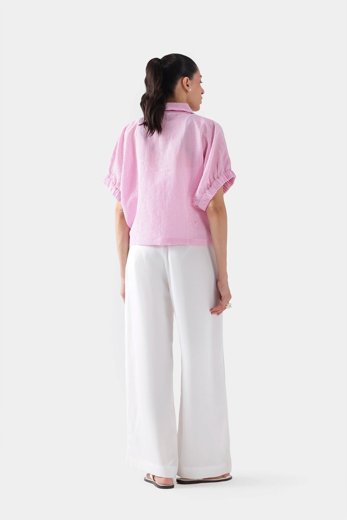 Kimono Shirt With Elasticated Sleeves - Cougar Clothing
