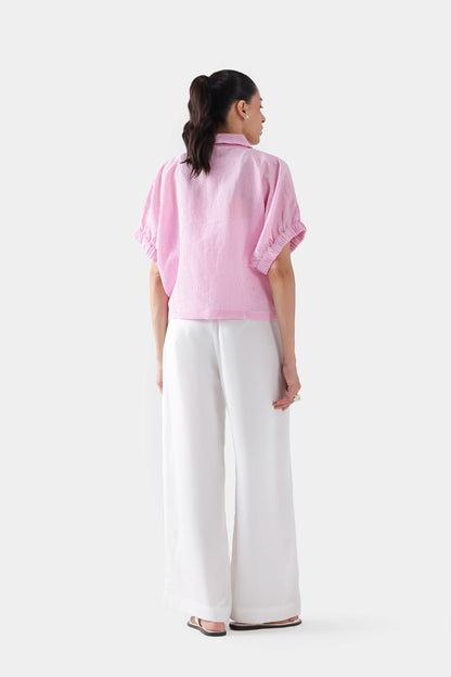 Kimono Shirt With Elasticated Sleeves - Cougar Clothing