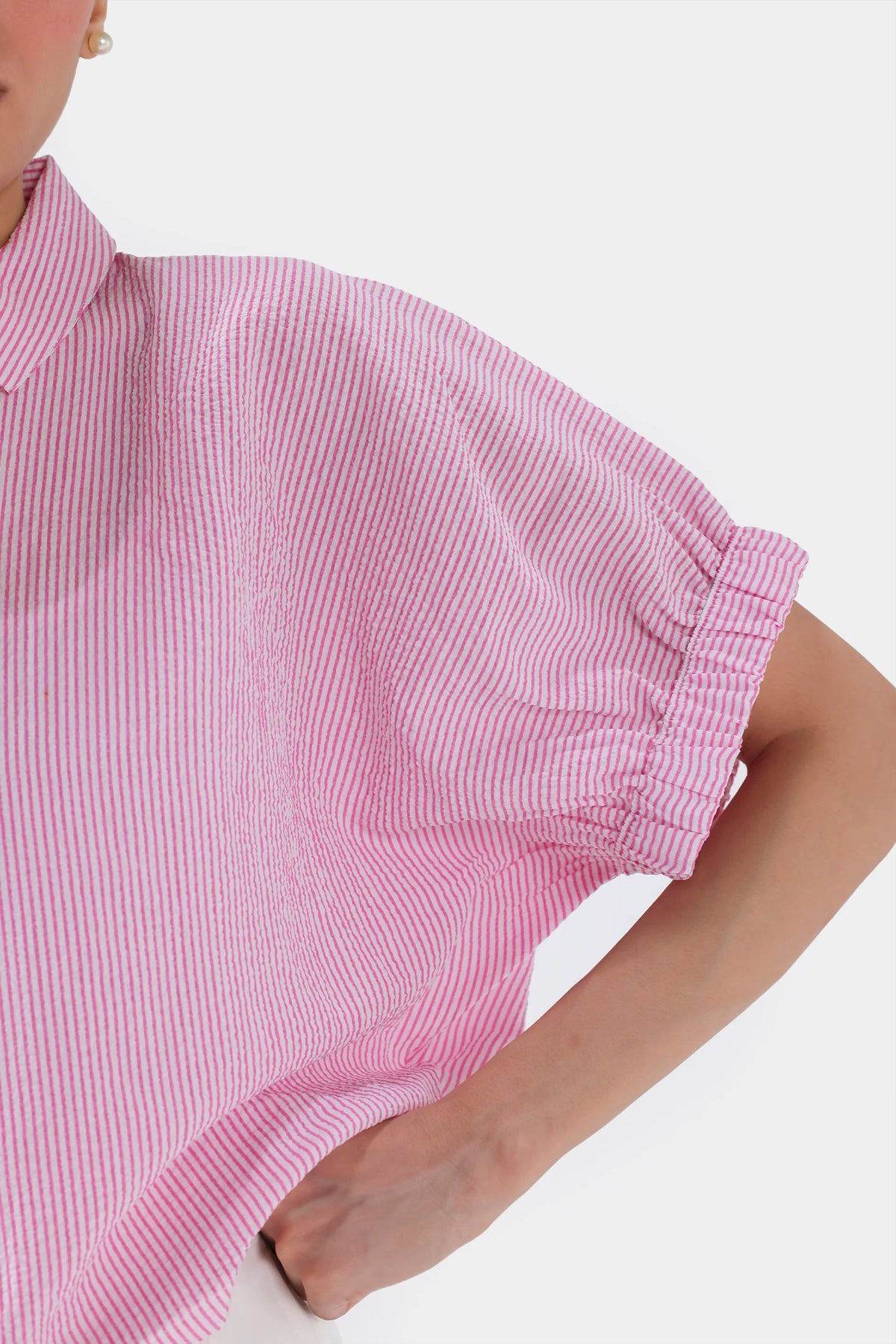 Kimono Shirt With Elasticated Sleeves - Cougar Clothing