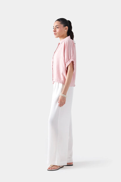 Kimono Shirt With Elasticated Sleeves - Cougar Clothing