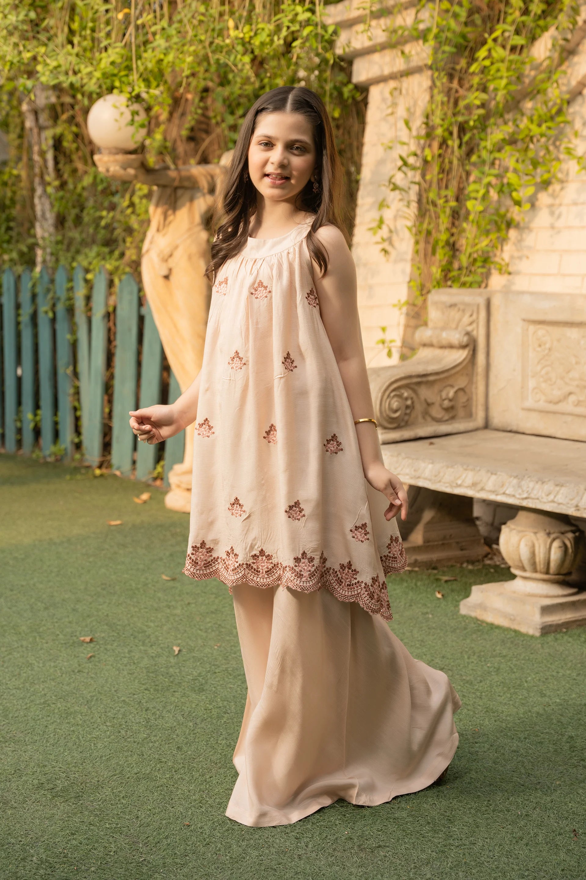 Embroidered Sharara Set - Cougar Clothing