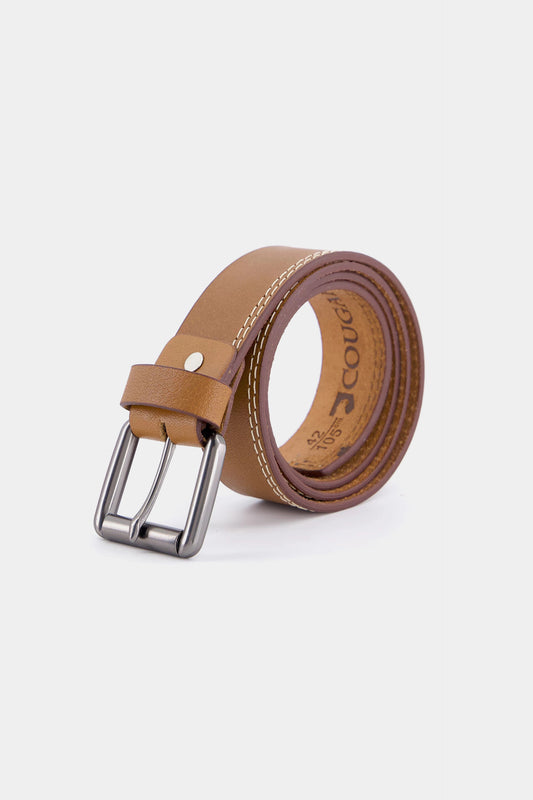 Leather Belt With Frame Buckle - Cougar Clothing