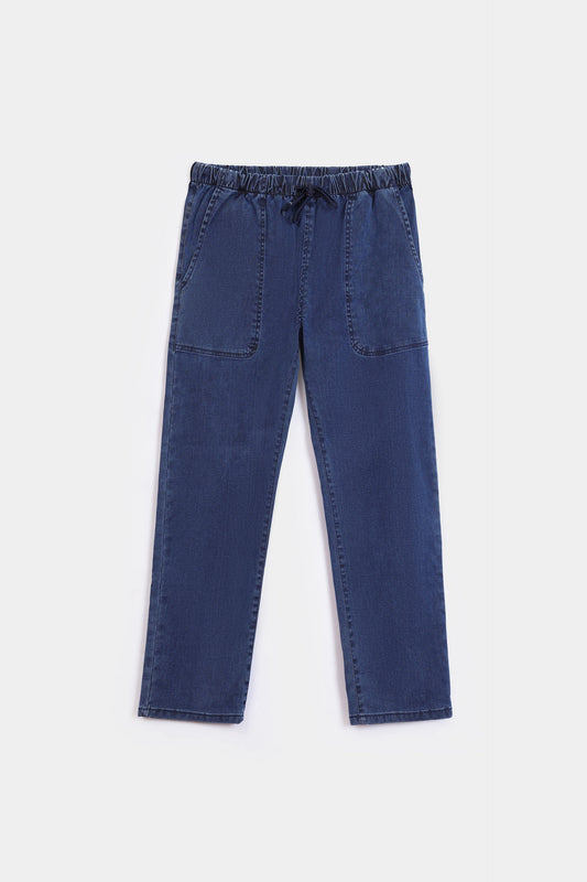 Smart Jogger Fit Denim Trousers - Cougar Clothing