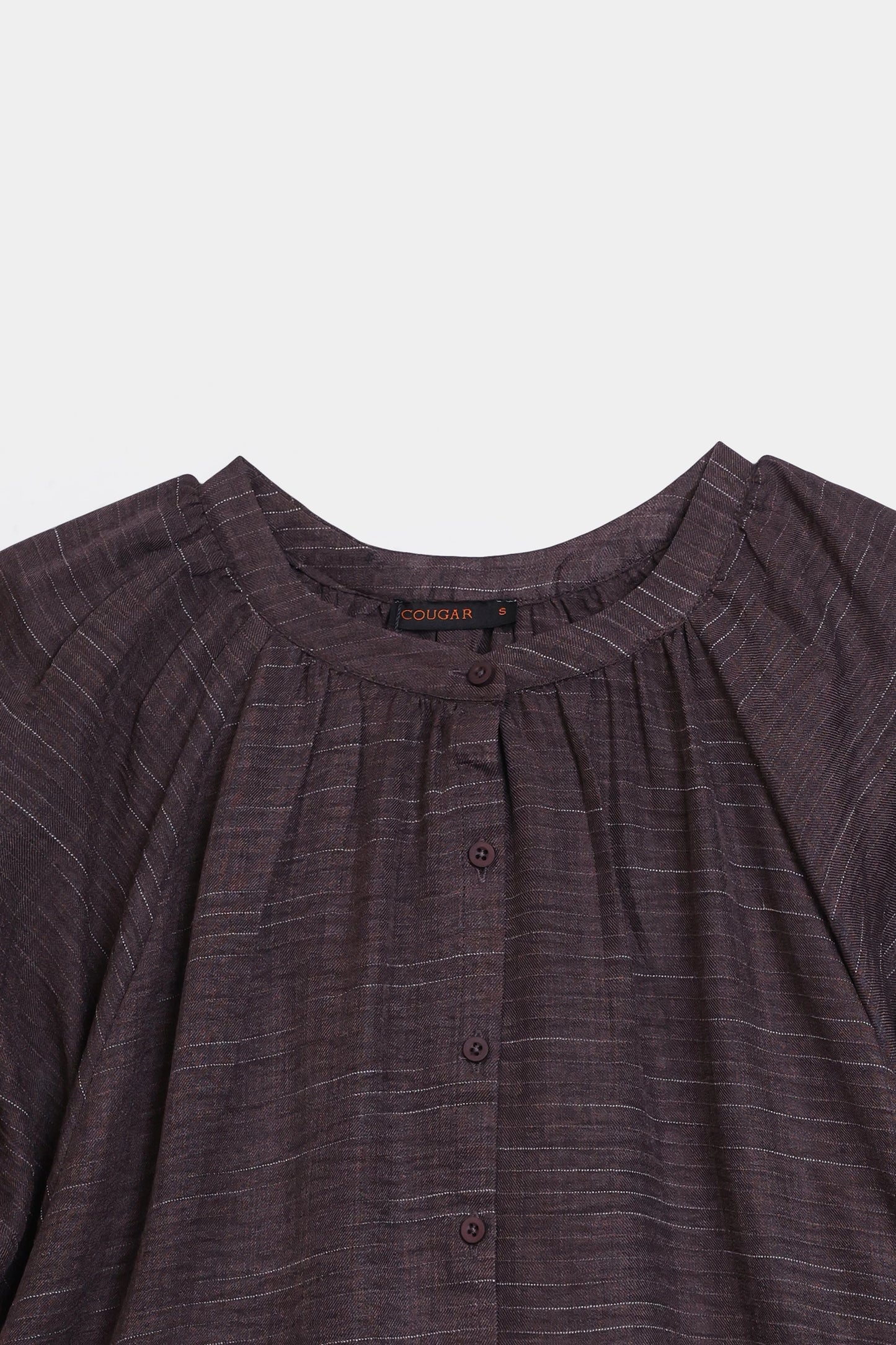 Top With Puff Sleeves - Cougar Clothing