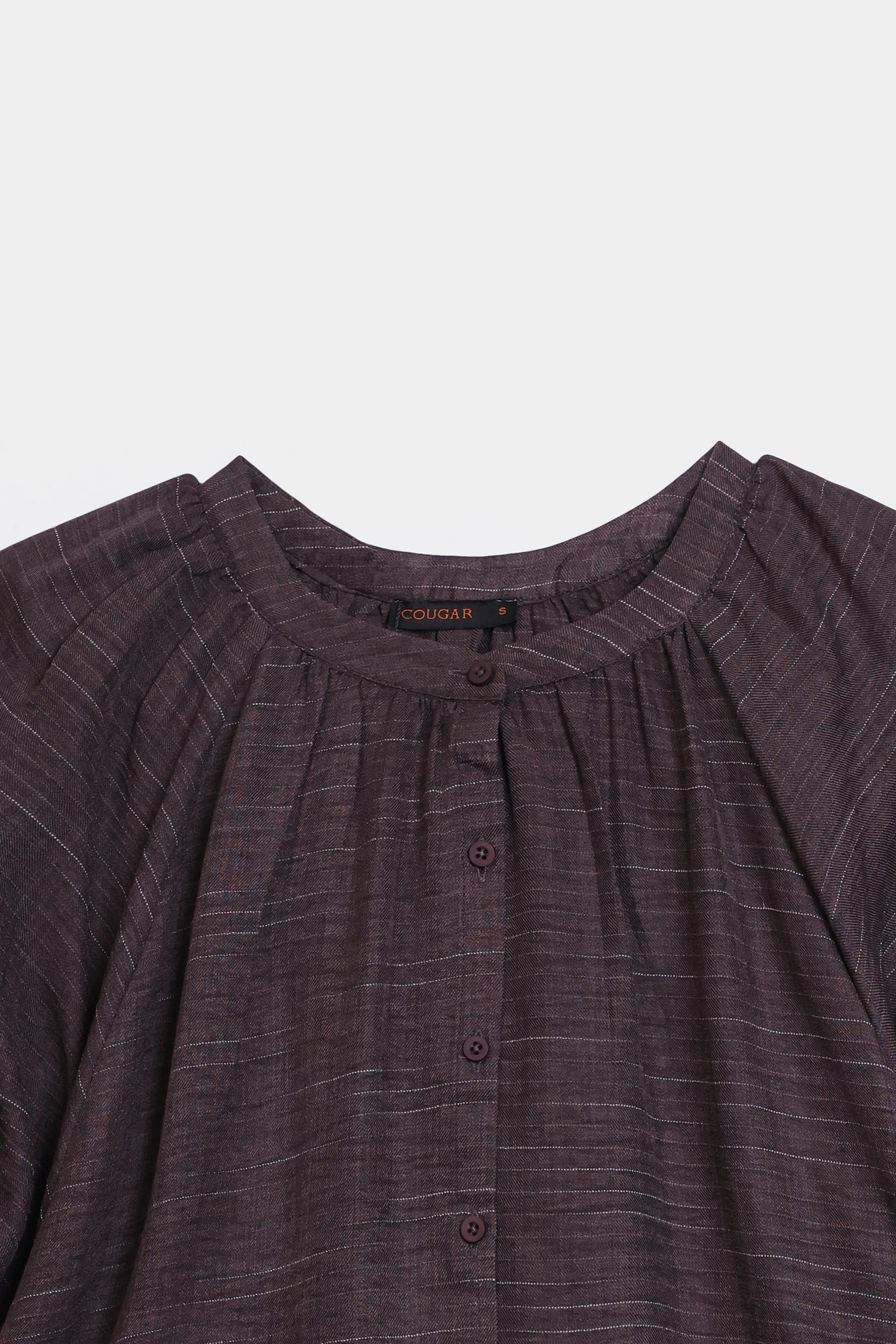 Top With Puff Sleeves - Cougar Clothing