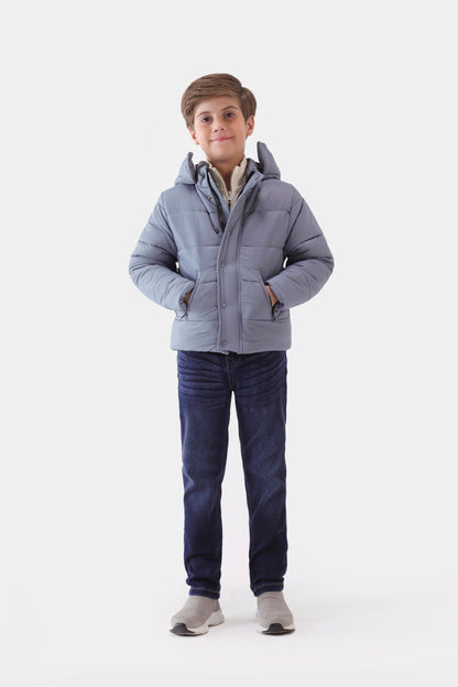 Hooded Quilted Jacket - Cougar Clothing