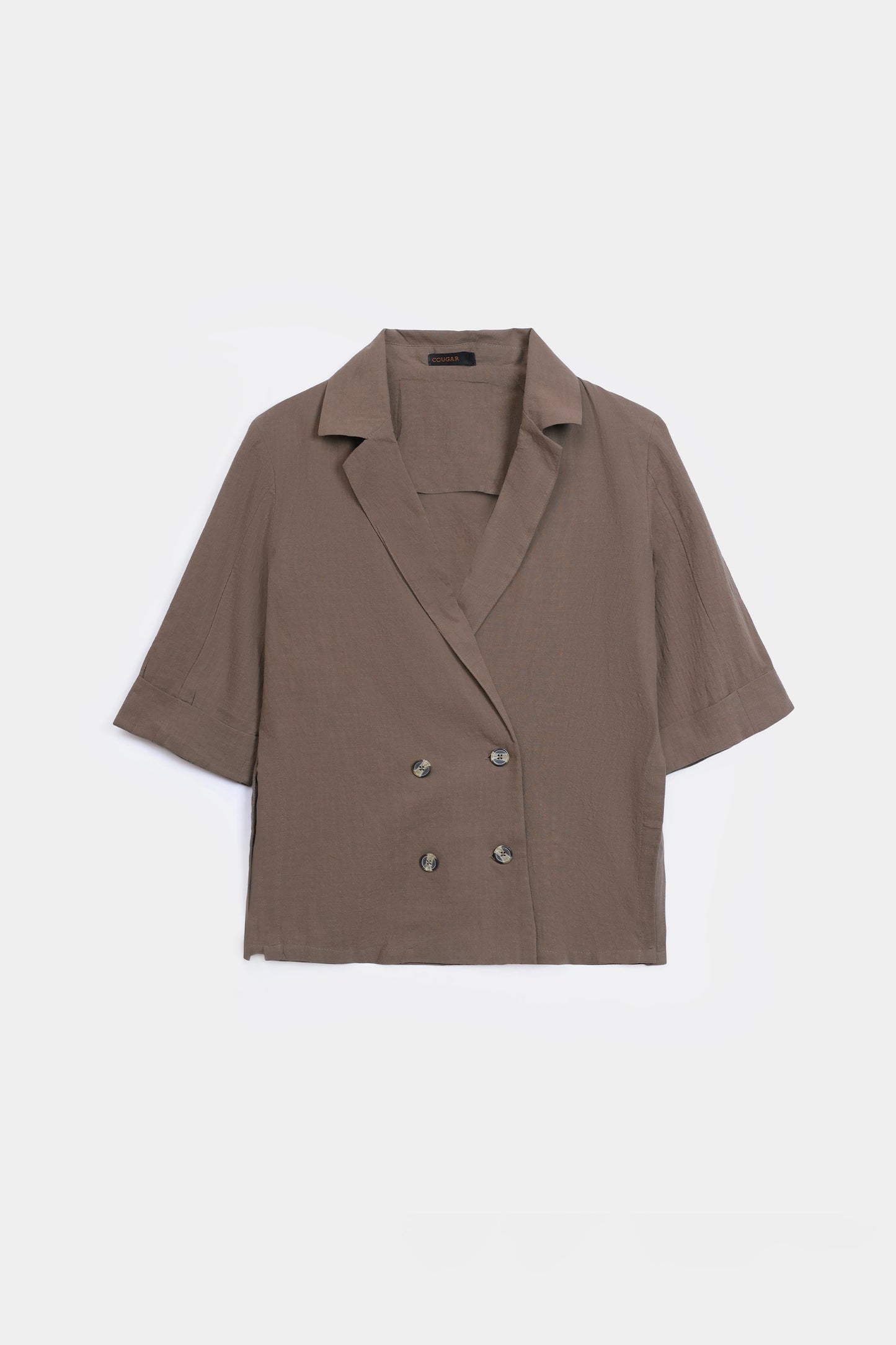 Double-Breasted Blazer Top - Cougar Clothing