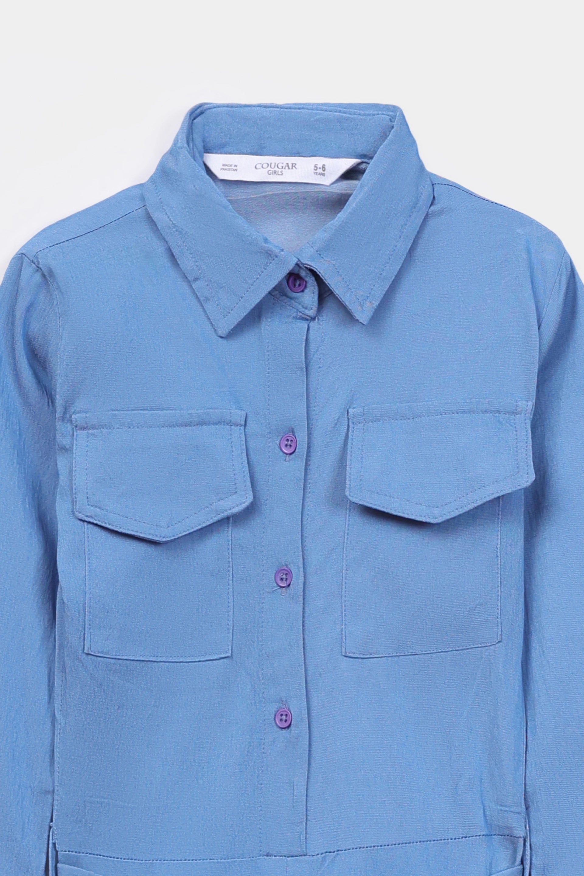 Flap Pocket Chambray Jumpsuit - Cougar Clothing