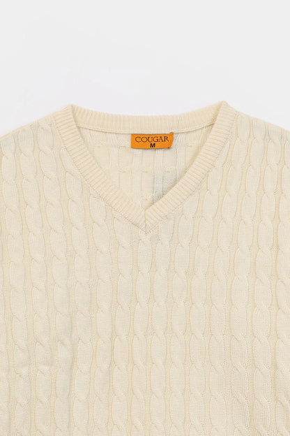 Cable Knit Sweater - Cougar Clothing