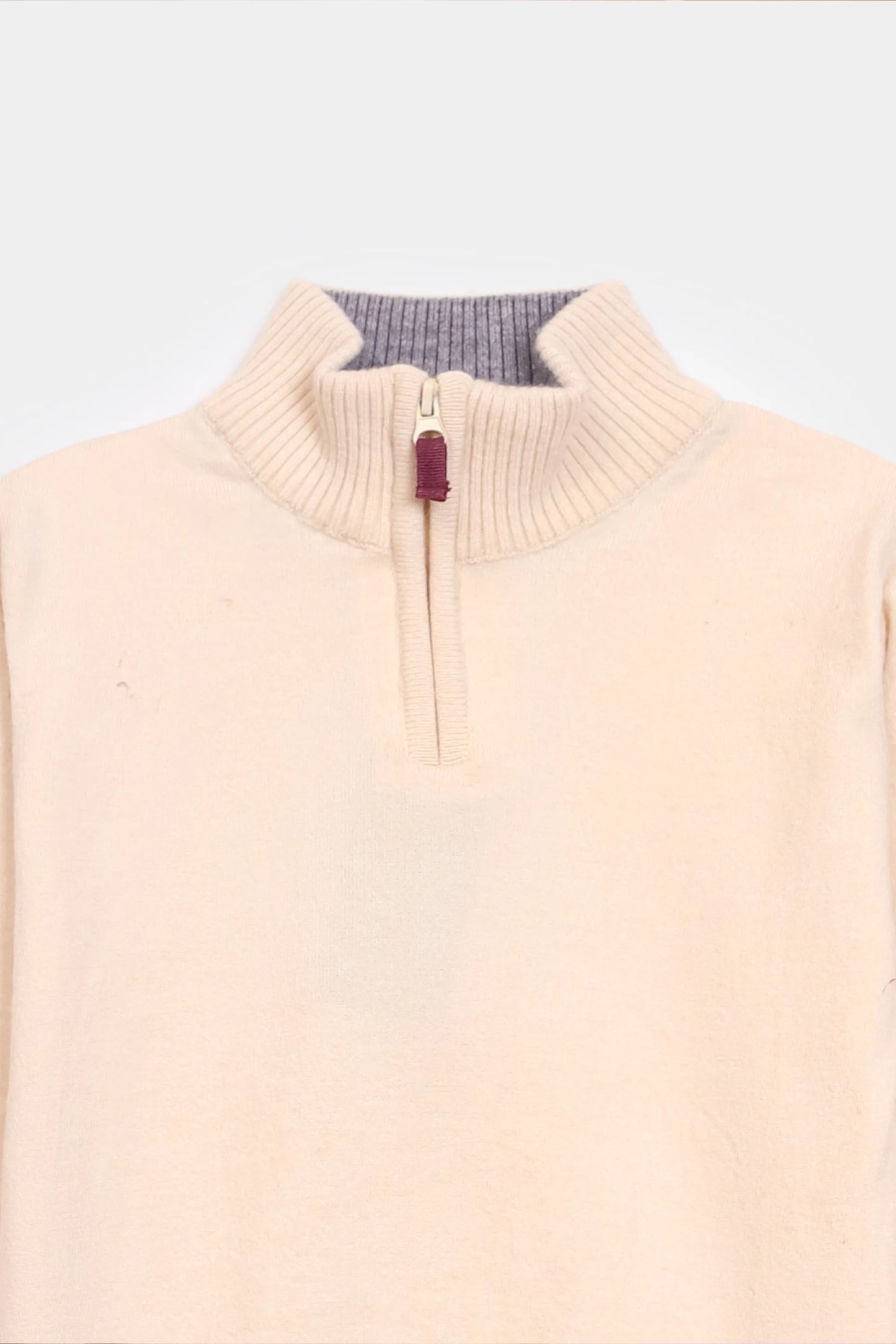 Trimmed Quarter Zip Sweater - Cougar Clothing