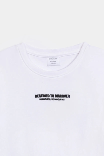 Slogan Print T-Shirt - Cougar Clothing