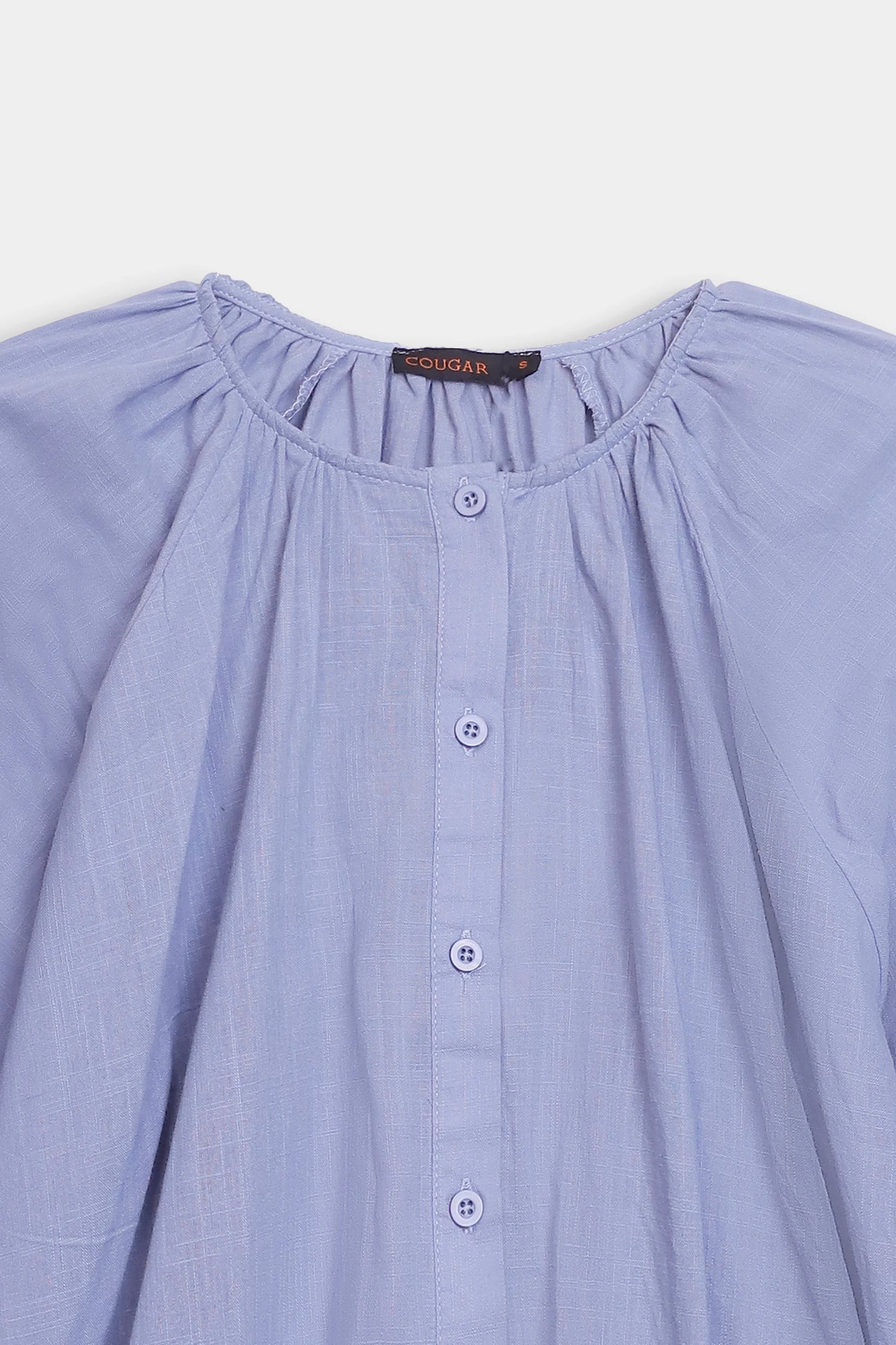 Button-Down Cotton Top - Cougar Clothing