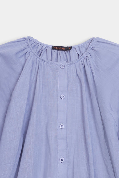 Button-Down Cotton Top - Cougar Clothing