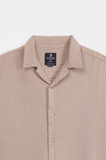Muslin Resort Collar Shirt - Cougar Clothing