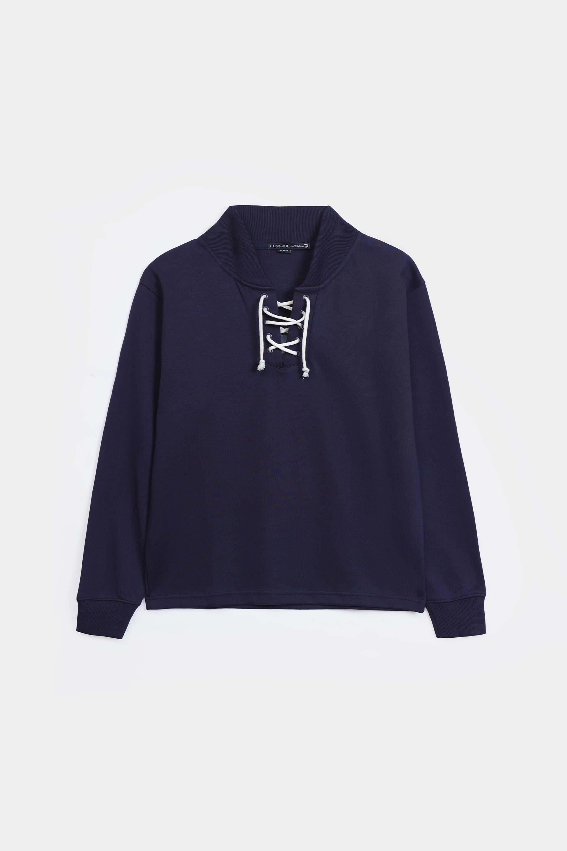 Contrast Drawstring Sweatshirt - Cougar Clothing