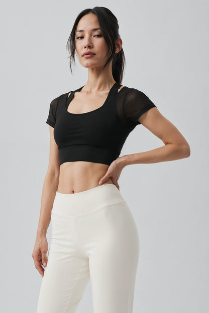 Activewear Cut-Out Crop Top