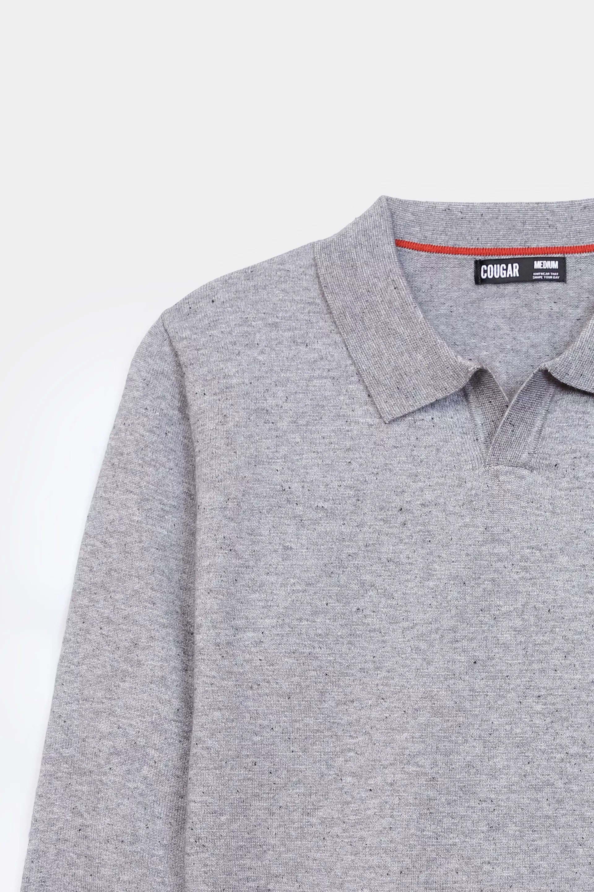 Textured Polo Sweater - Cougar Clothing