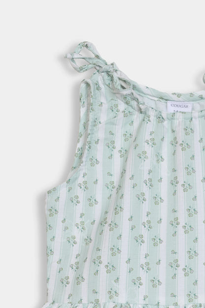Printed Peplum Top - Cougar Clothing